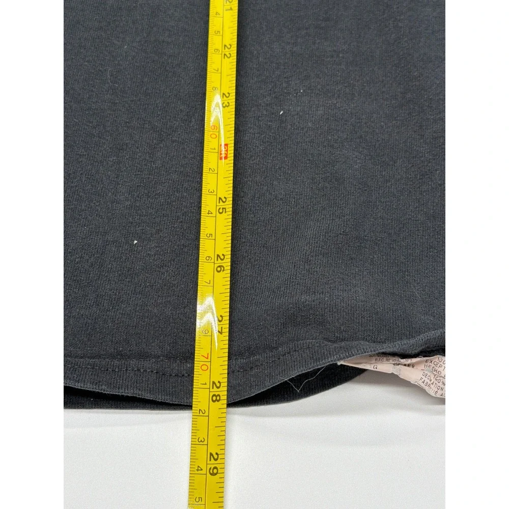 Champion Mens‎ Black Script Logo Graphic T-Shirt Short Sleeve Cotton Large - Picture 5 of 9